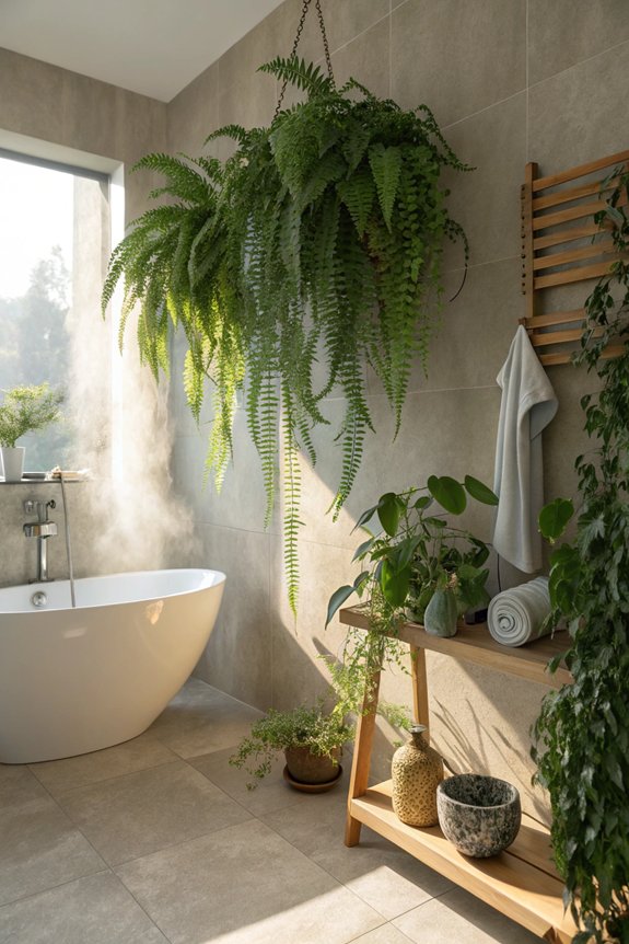 humidity loving bathroom plants