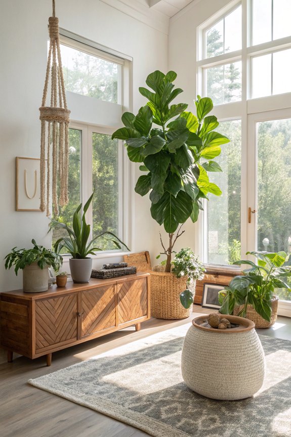 indoor plants enhance tranquility