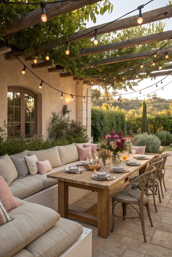 inviting al fresco dining