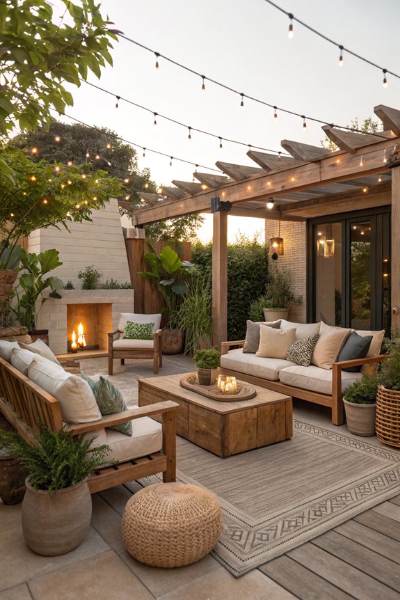 inviting outdoor oasis design