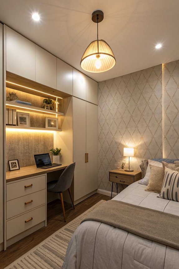 layered lighting enhances ambiance