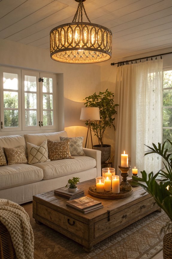 layered lighting for ambiance