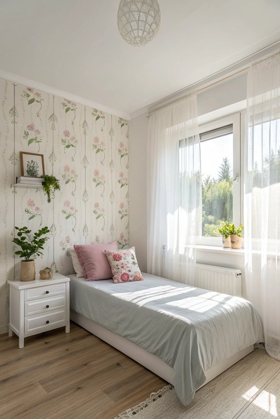 light colors enhance spaciousness