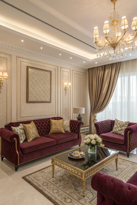 luxurious fabrics for living room