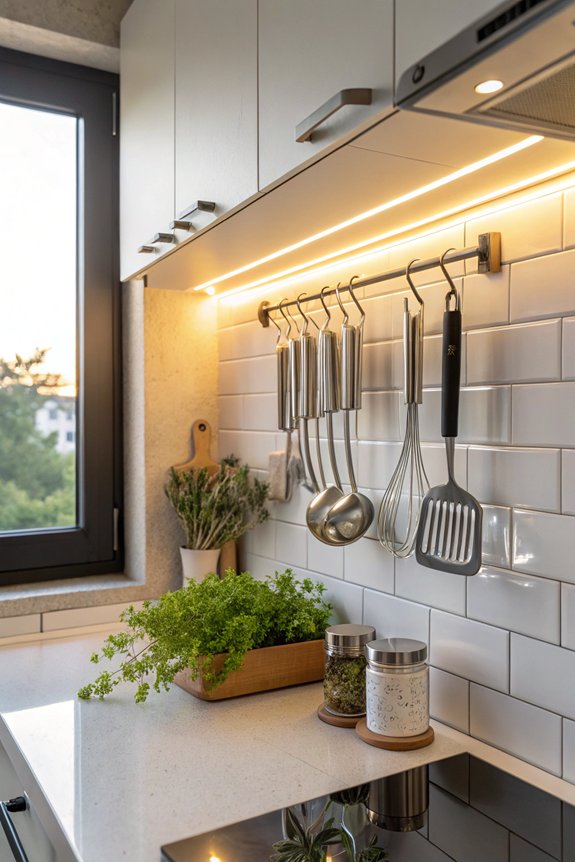 magnetic strips for organization