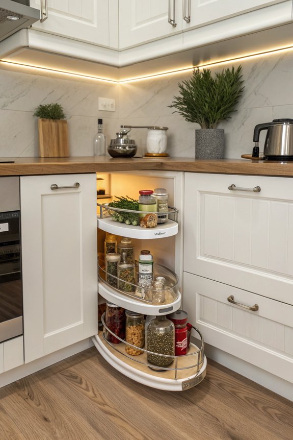 maximize kitchen corner storage