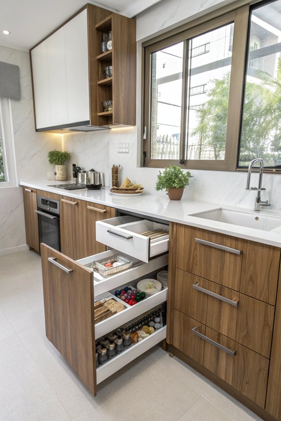 maximize kitchen storage space