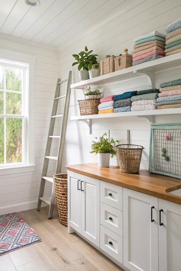 maximize laundry room storage