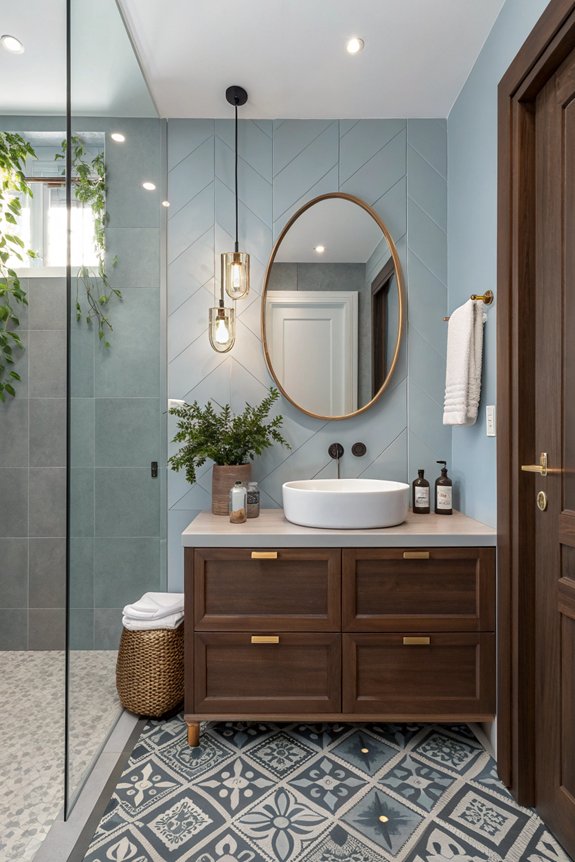 maximize small bathroom space