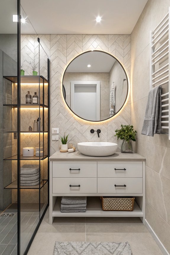 maximize small bathroom space