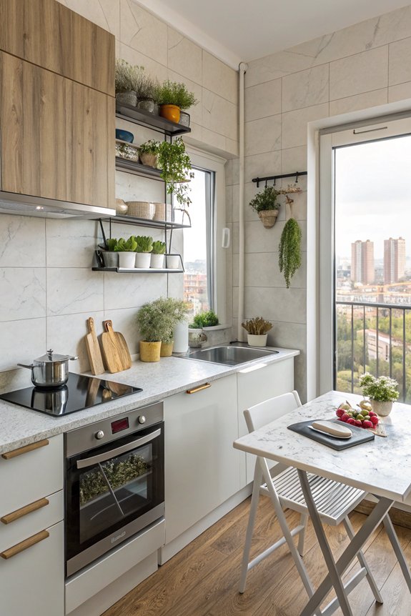 maximize small kitchen space