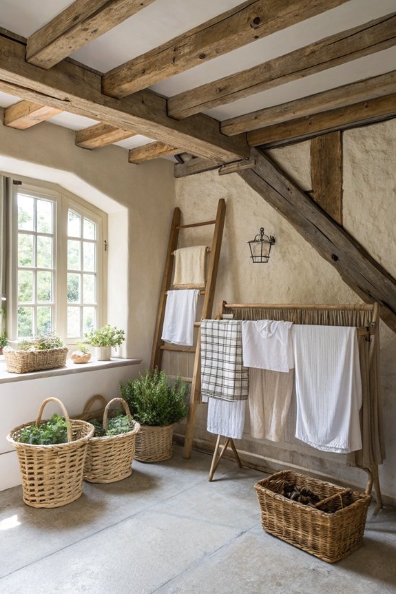 maximize space with drying rack