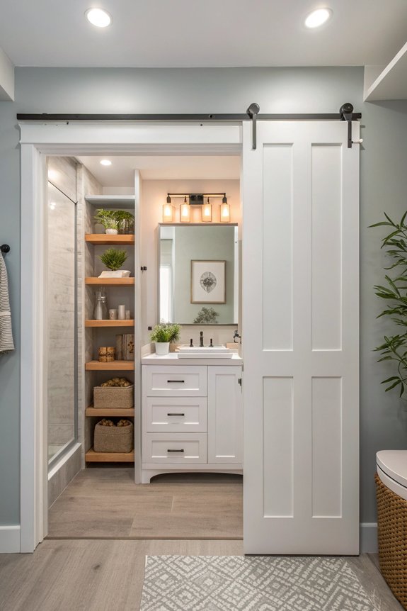maximize space with pocket doors