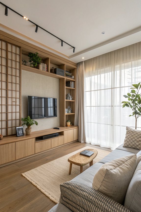 minimalist storage for tranquility