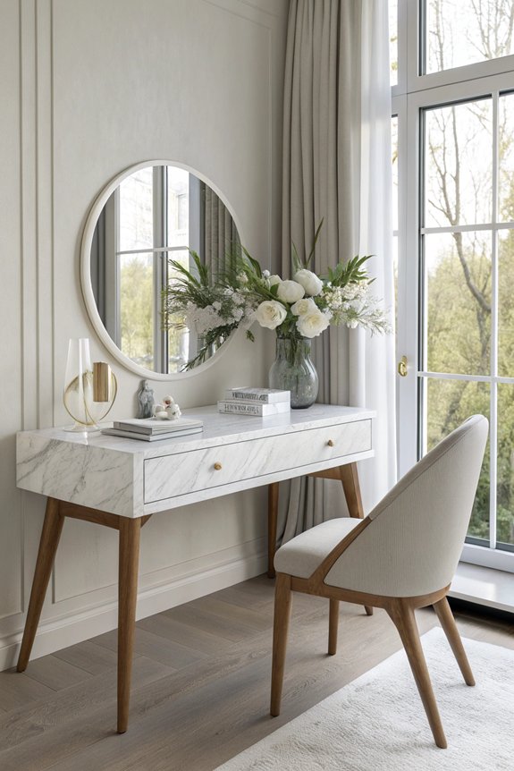 minimalist vanity table ideas