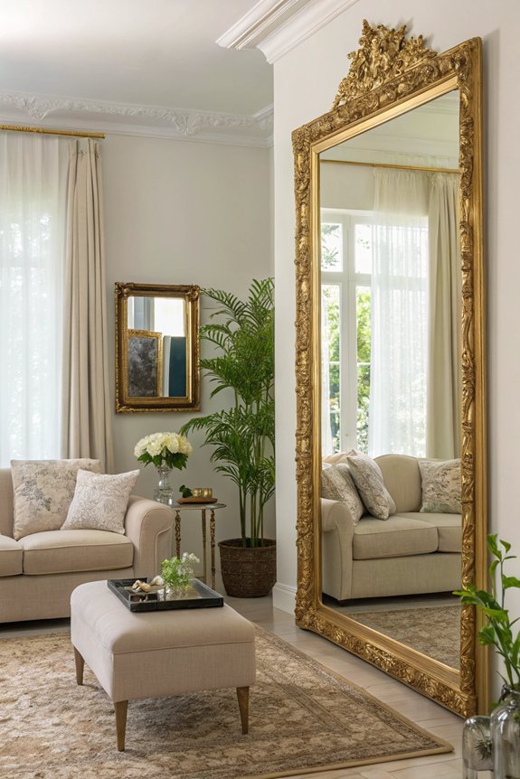 mirrors enhance spatial illusions