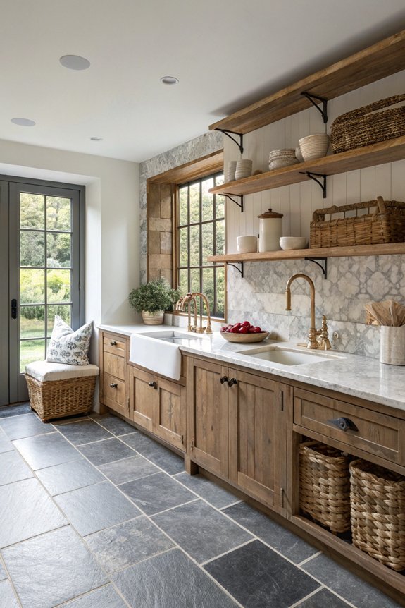 mixing textures for depth