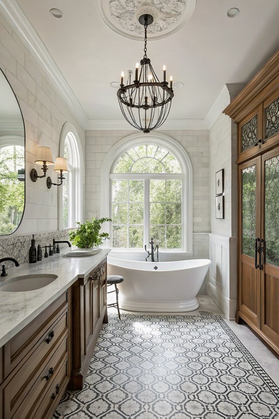 modern classic bathroom balance