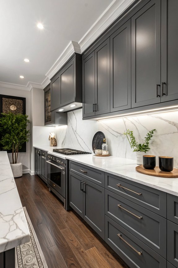 monochromatic kitchen sophistication achieved