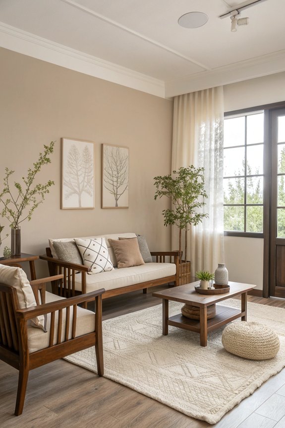 neutral colors create tranquility