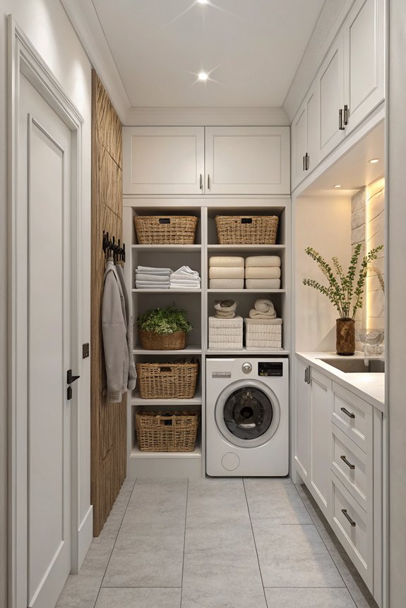 optimize narrow laundry space