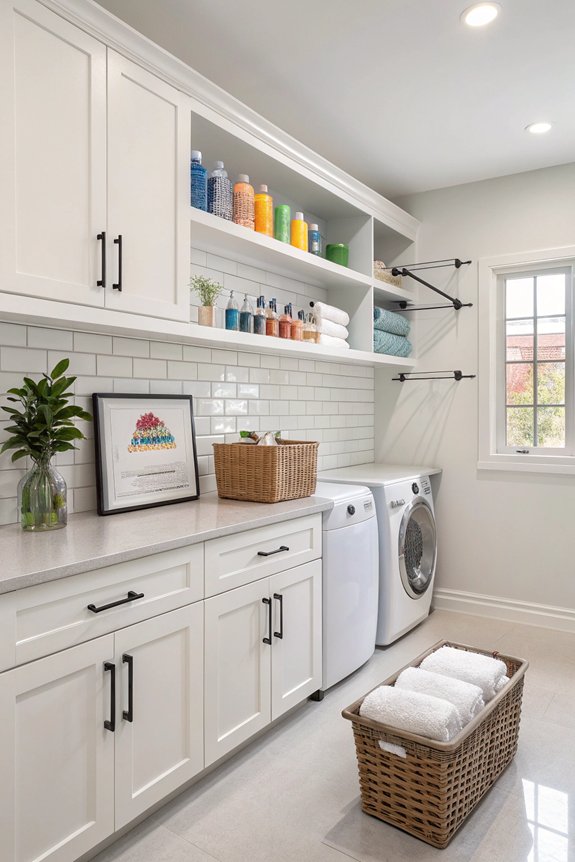 organize laundry space efficiently