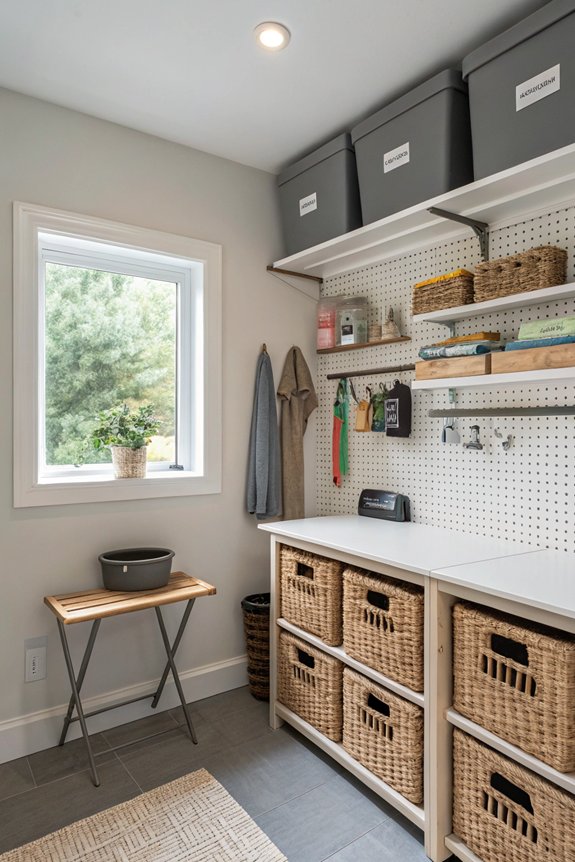 organize utility room effectively