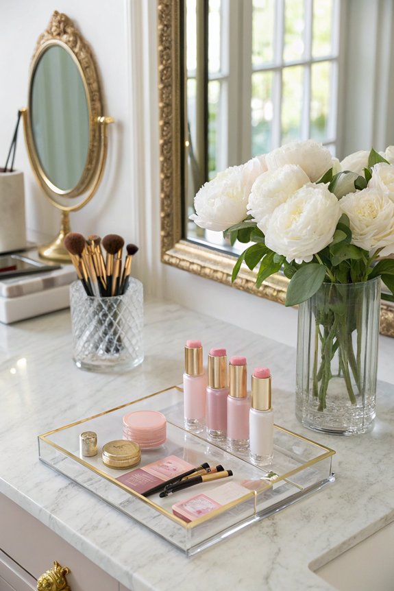 organize vanity for efficiency