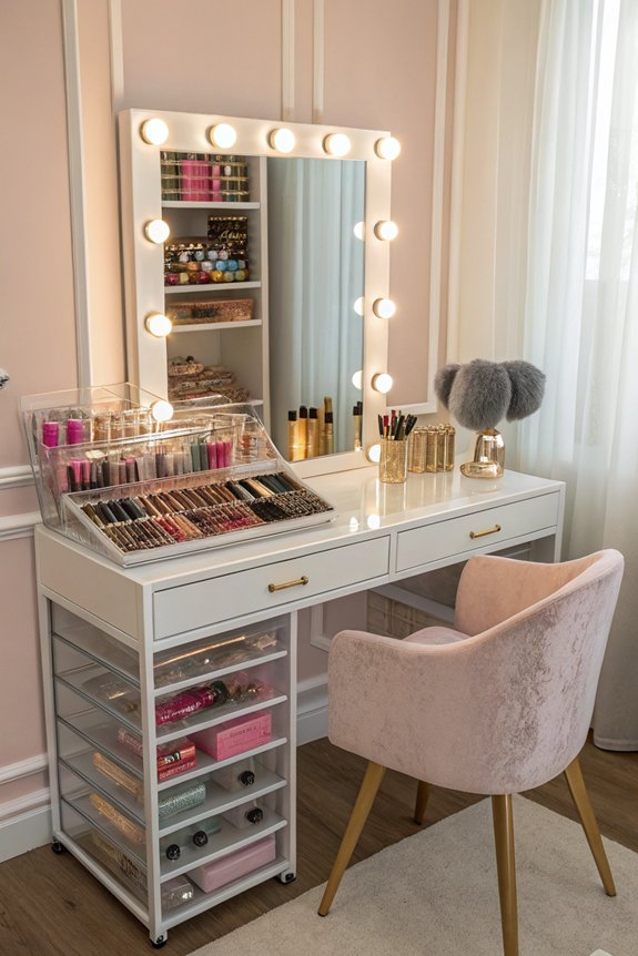 organized makeup storage solutions