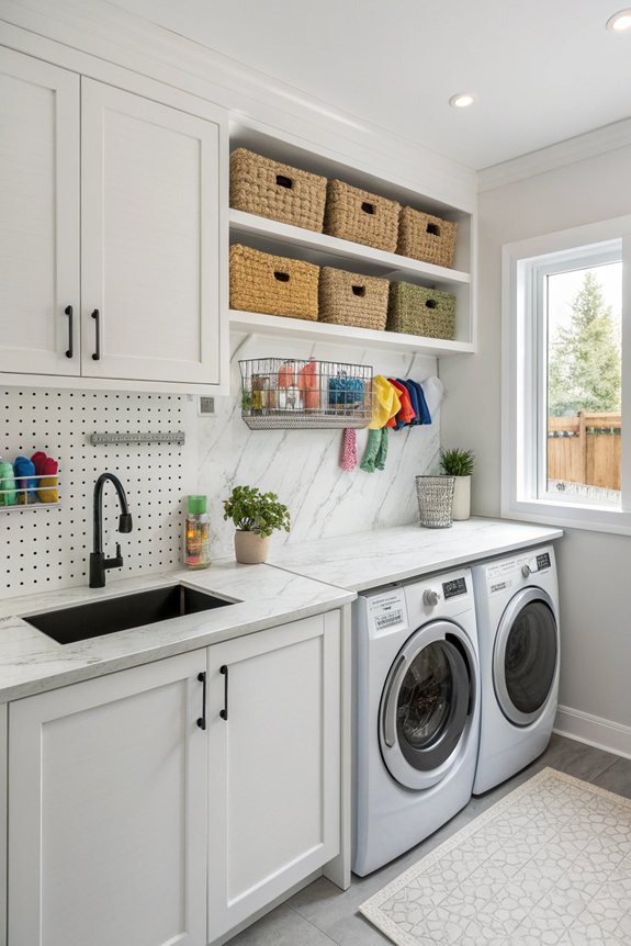 organized utility room zones