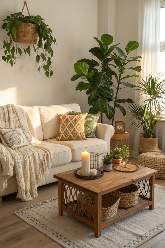 plants add warmth indoors
