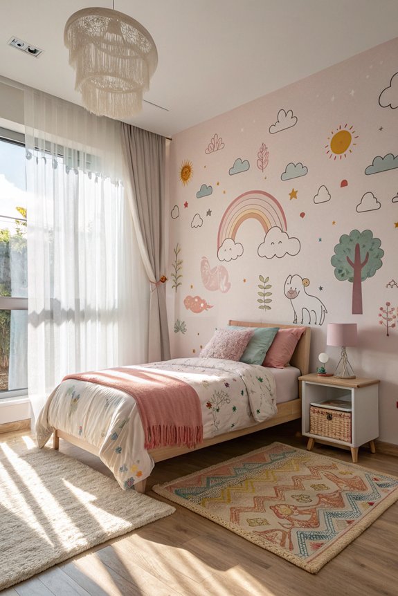 playful wall decals enhance creativity