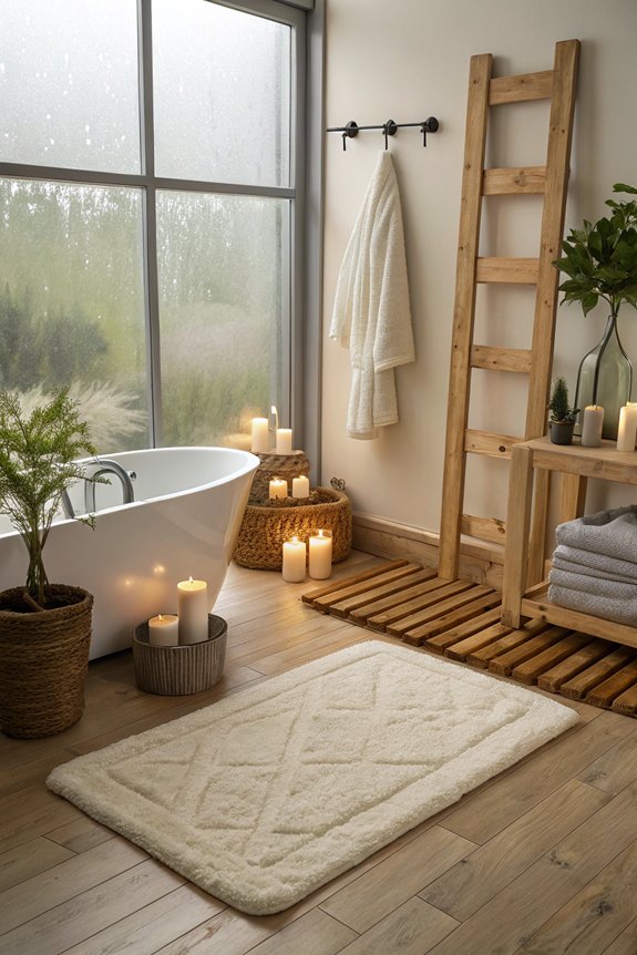 plush bath mat comfort