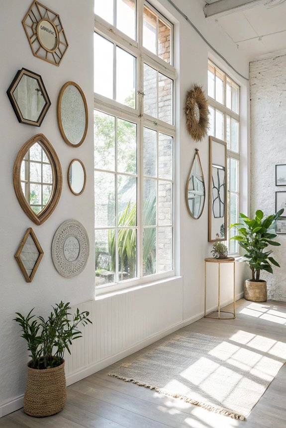 reflective light enhancing space