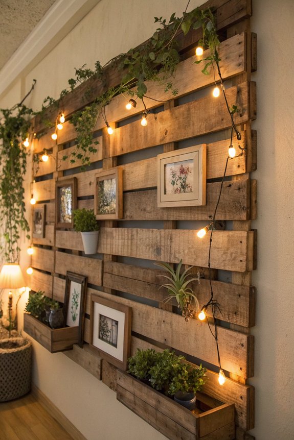 repurposed wood pallet decor