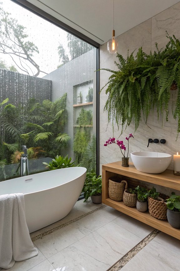 revitalizing indoor bathroom plants