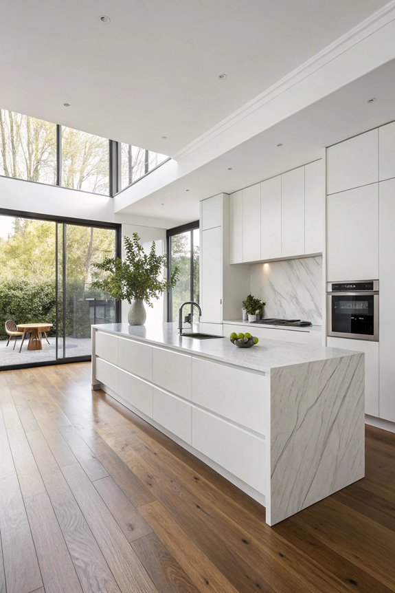 sleek functional minimalist cabinetry
