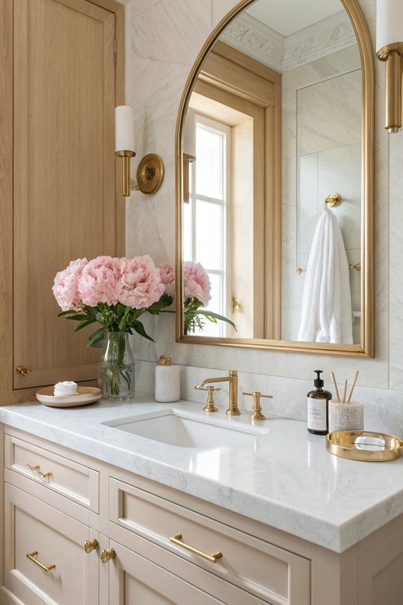 sleek minimalist vanity design