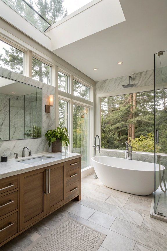 sleek modern bath fixtures