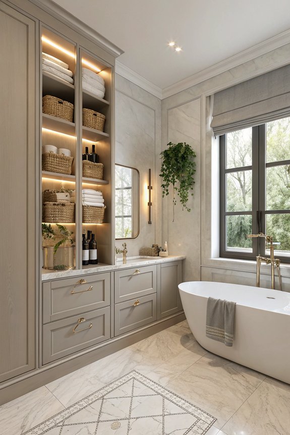 smart bathroom storage solutions