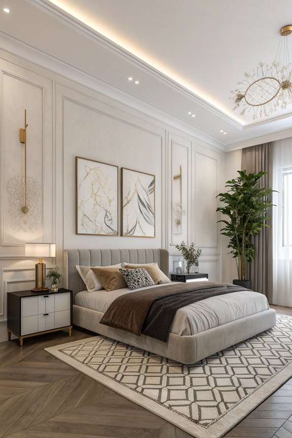 sophisticated contemporary bedroom design