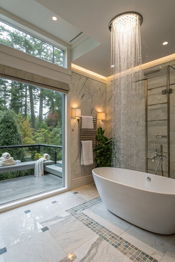 spa like rain shower experience