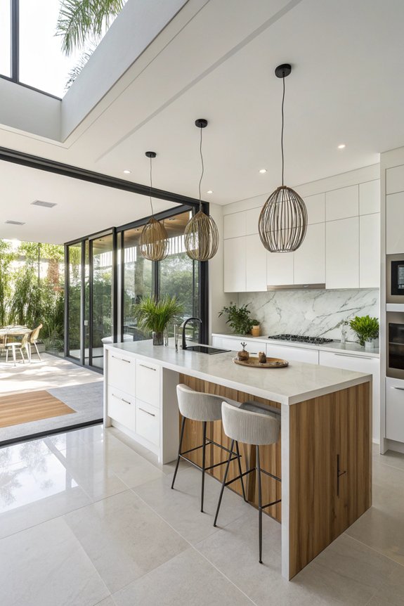 spacious inviting kitchen design