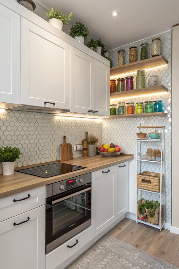 stylish functional kitchen storage