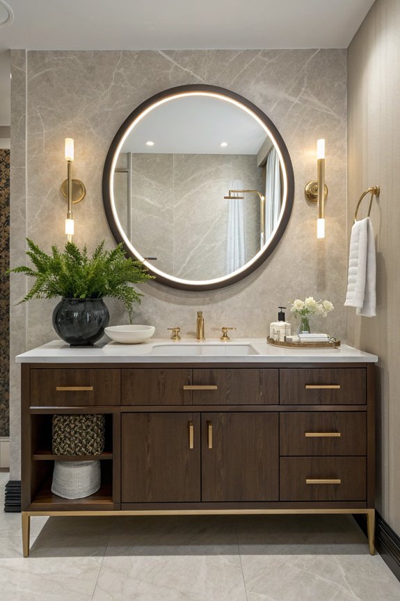 stylish minimalist wall vanities