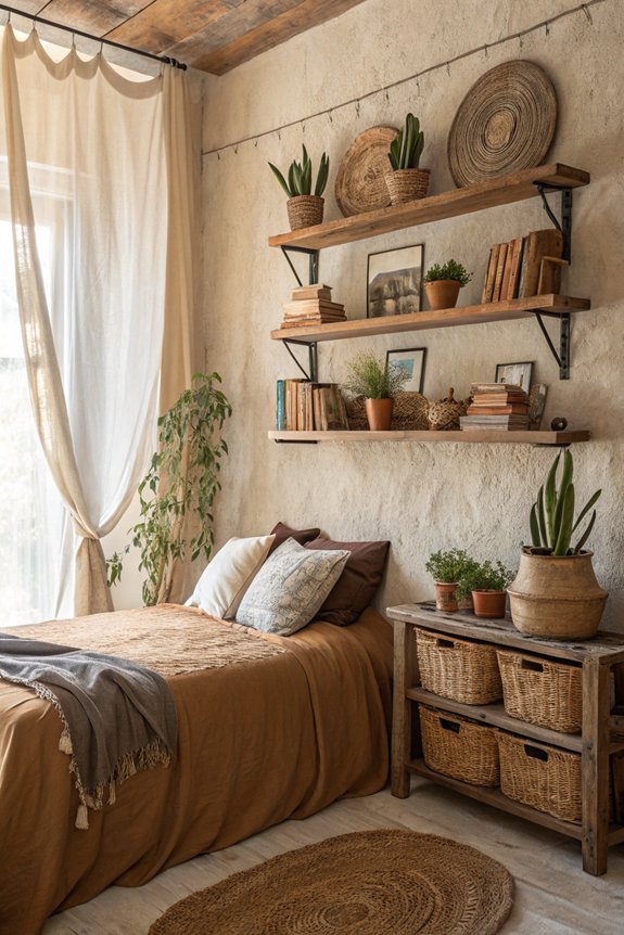 stylish open shelving decor