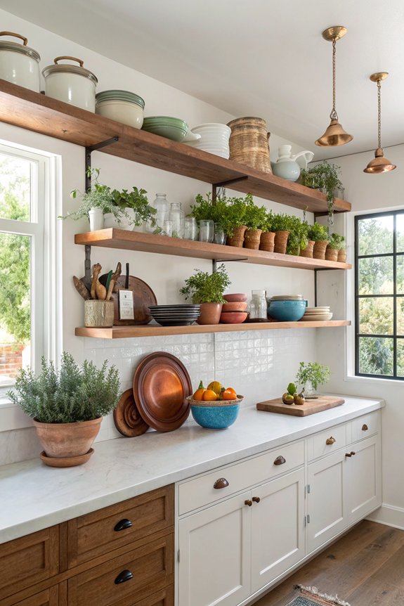 stylish open shelving solutions