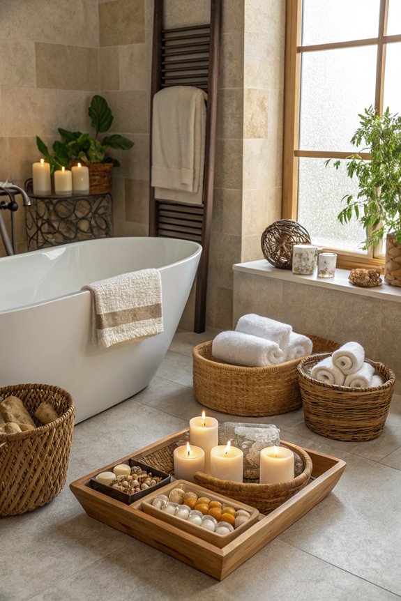 stylish organization with baskets