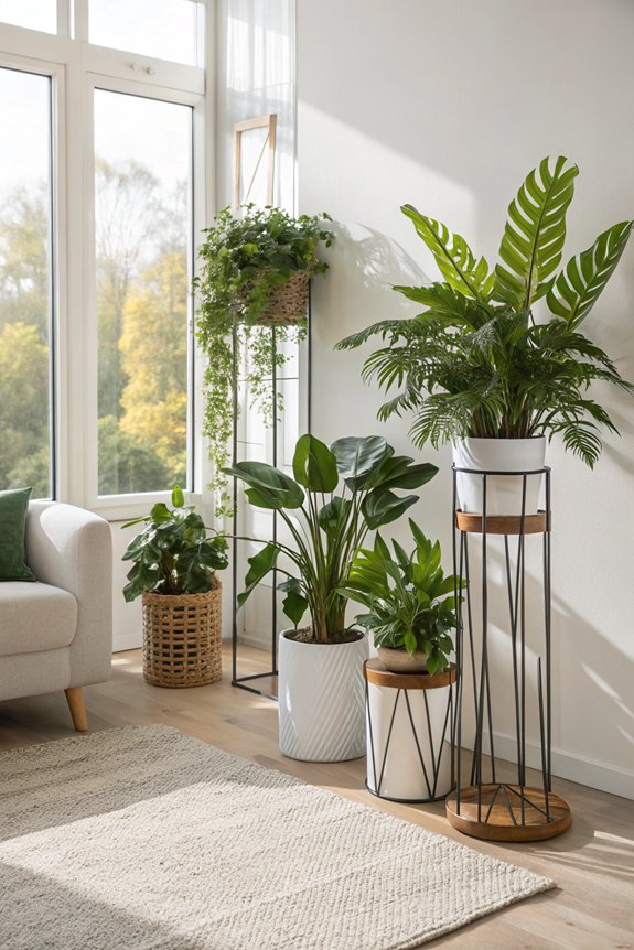 stylish plant stands elevate greenery
