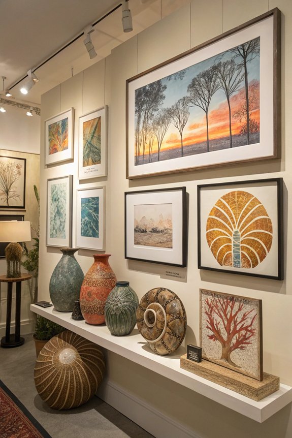 themed art display ideas